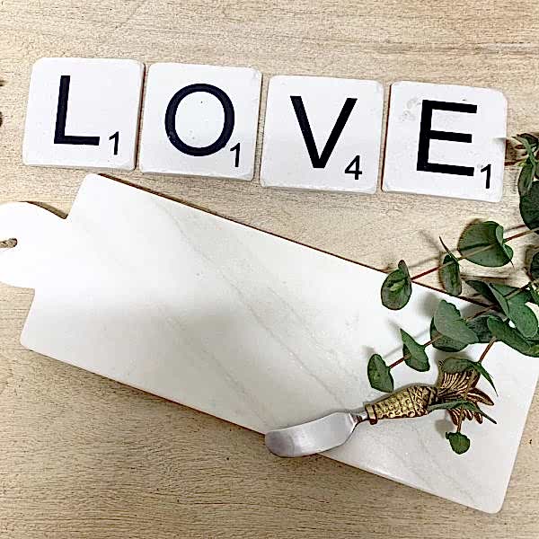 Kitchen | Love Drink - Coasters (4 Pack) | Black & White | Home Decor
