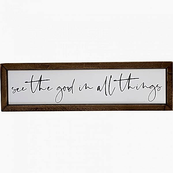 Wall Art | Home Decor | 'See the Good in all Things' - Timber Framed Sign