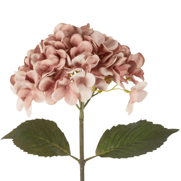 Hydrangea Stem | Dusty Pink | Artificial Plant  - 48cmH