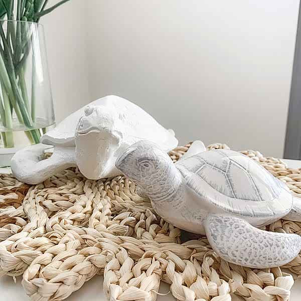 Home Decor | Large | Resin Turtle | (32cm) | Coastal | Tropical