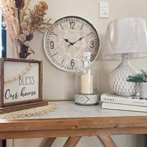 Clock | Charmaine Wall Clock - 40.5cmD | French Provincial / Coastal - Image 4