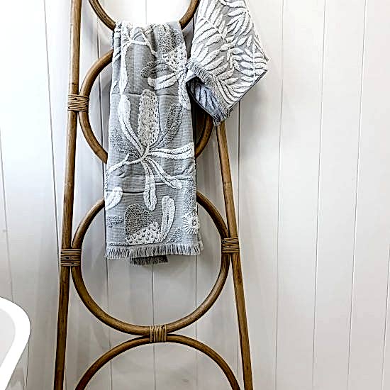 Bathroom | Towel Rack (170cmH) | Rattan | Coastal | Furniture - Image 2