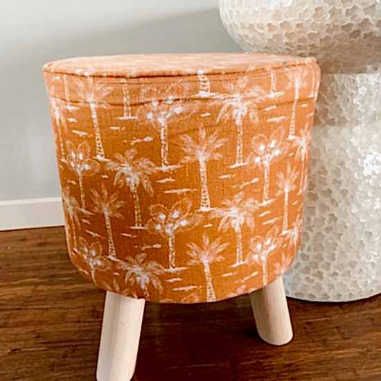 Rusty Palm Foot Stool | Home Decor | Furniture | - Image 2