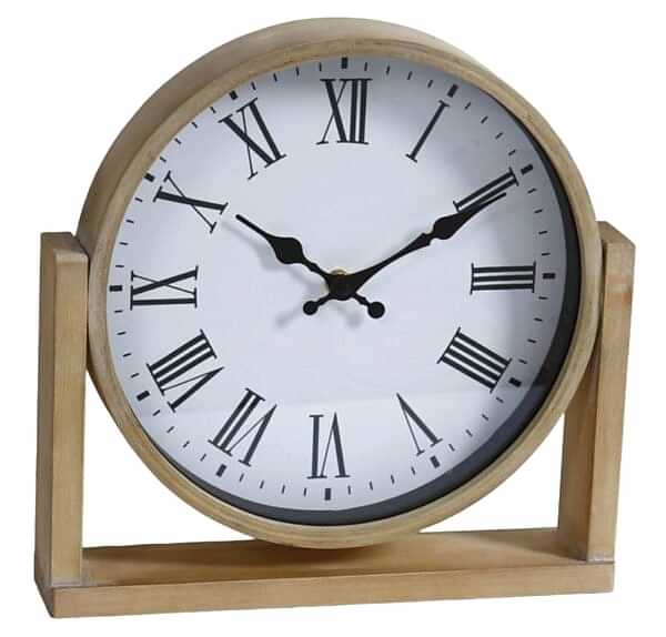 Wooden Roman Desk Clock | Home Decor | Clocks