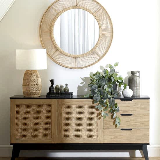 Round Rattan Mirror | New Arrivals | Home Decor - Image 2