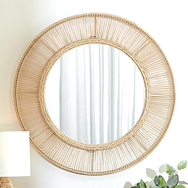 Round Rattan Mirror | New Arrivals | Home Decor